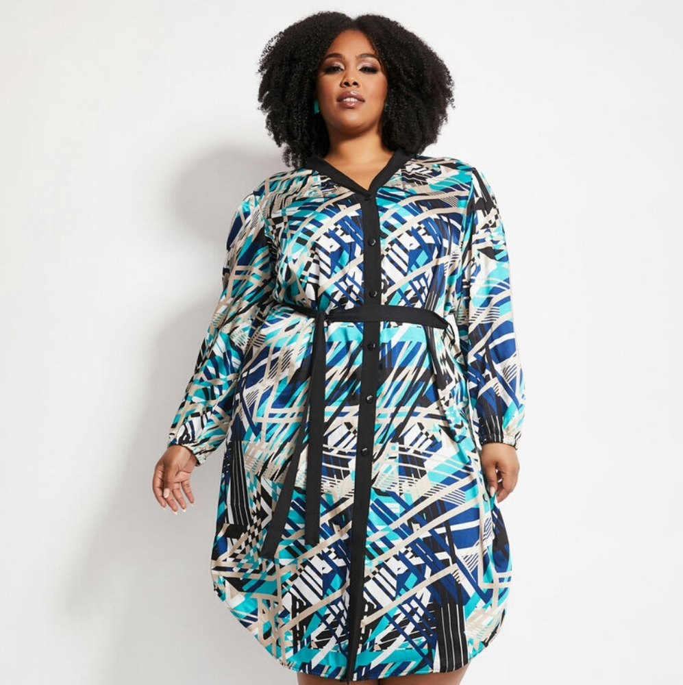 Abstract Print Dress
